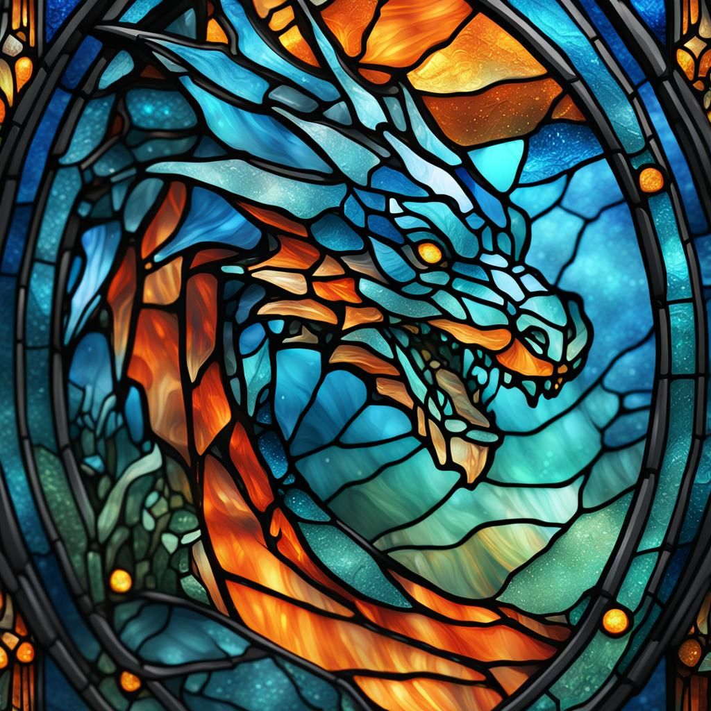 Stained Glass Dragon 
