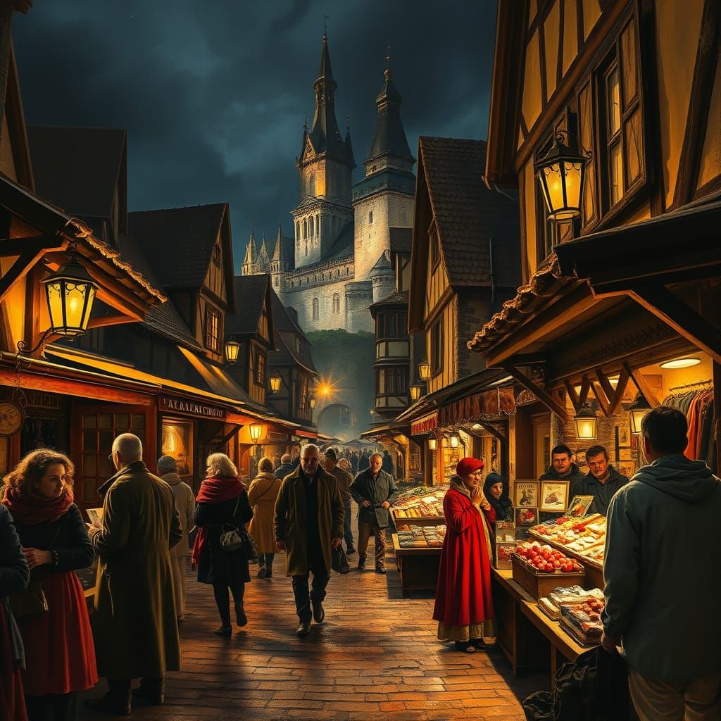 Night market  by @Staircase Flash