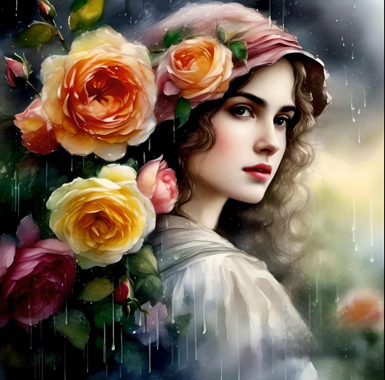 Roses bloom after the rains