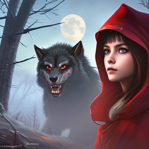 Little Red Riding Hood: Werewolf-Hunter - AI Generated Artwork ...