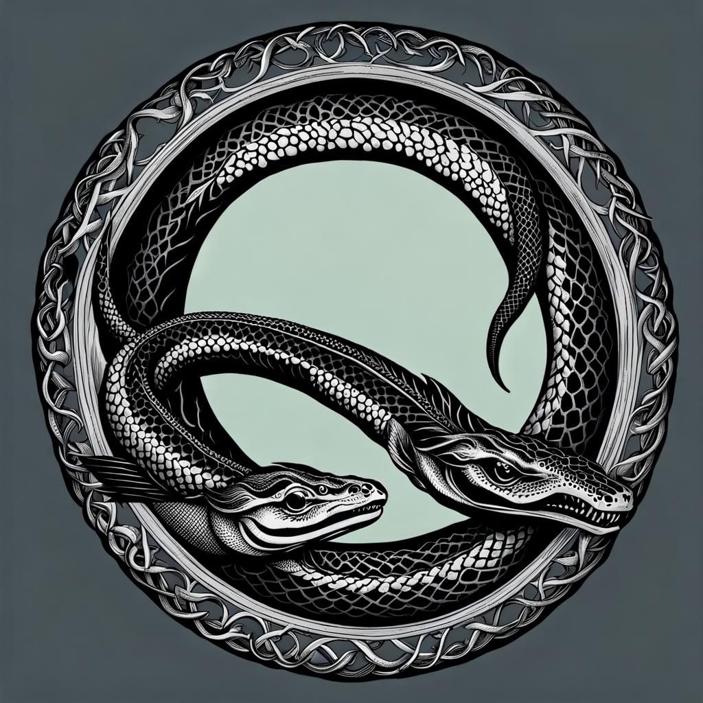 Ouroboros - AI Generated Artwork - NightCafe Creator