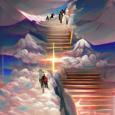 Stairway to heaven - AI Generated Artwork - NightCafe Creator