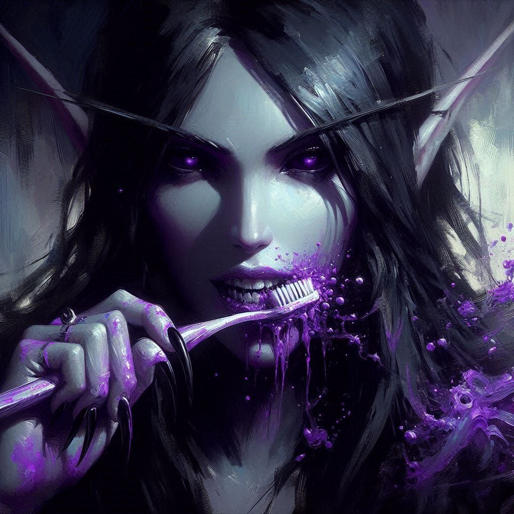 How CMK Really Looked When Taking Care of Her Purple "Buddy"