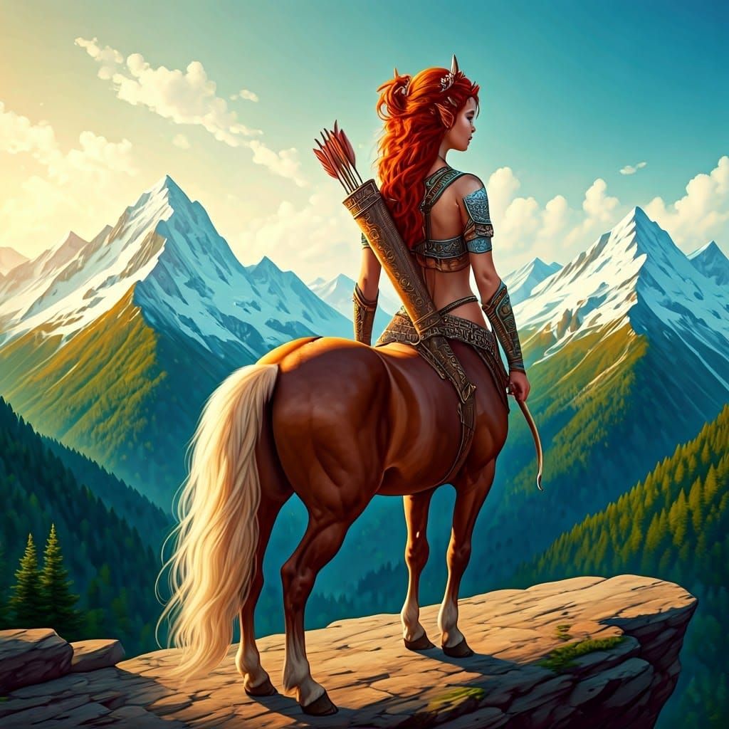 Female warrior centaur  by @Coco Lasticot