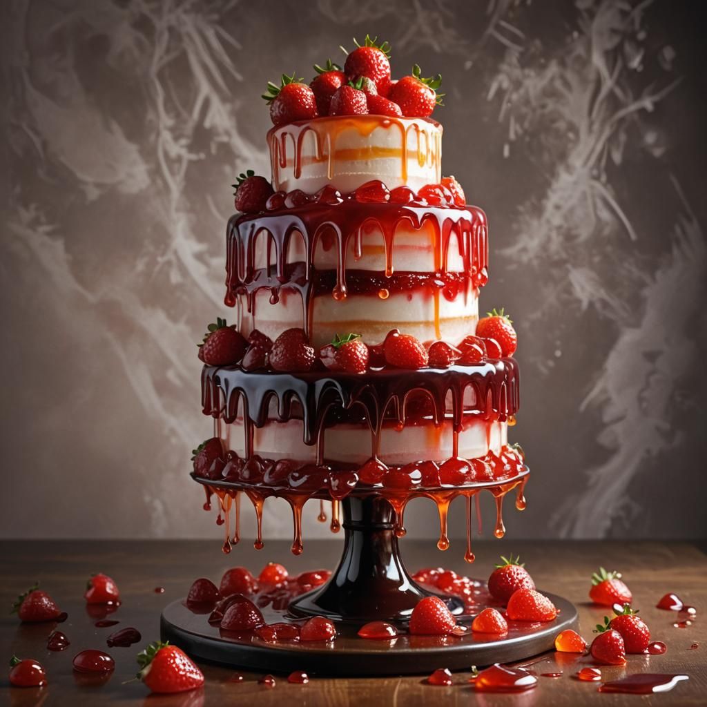 Strawberry Jelly Cheesecake