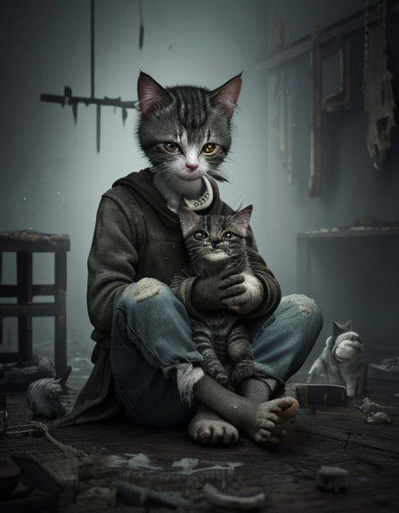 Sitting in a dank dark meager-lit hall of some forgotten derelict house, the lonely one crept forward at the sound of a weak call.
So long h...