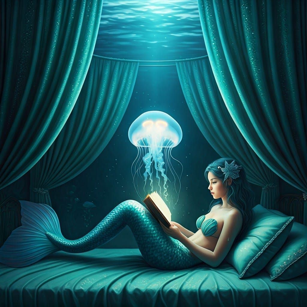 The Ocean's Reading Lamp  by @KamoBoi