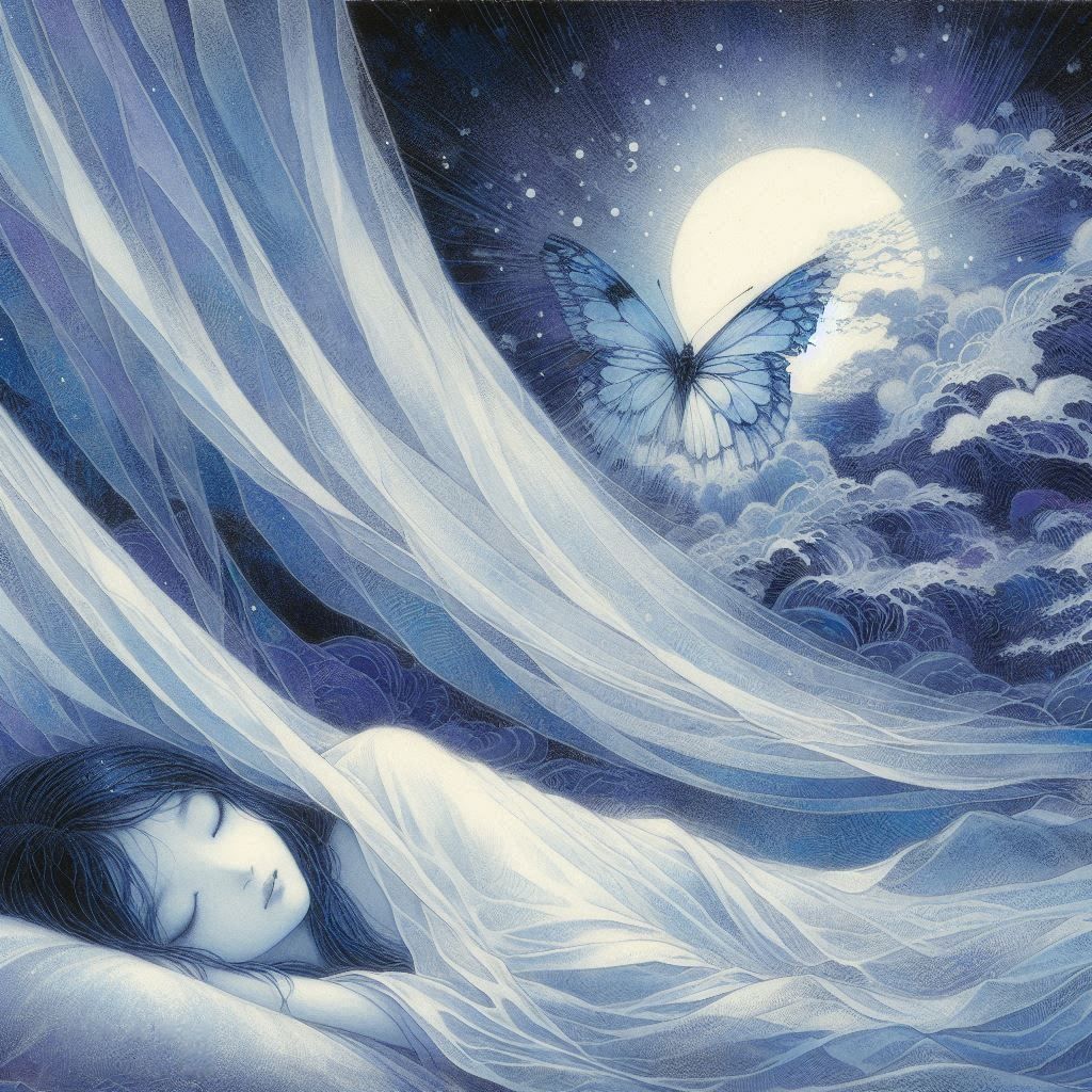 Chinese twilight..Girl's dream or butterfly's dream?