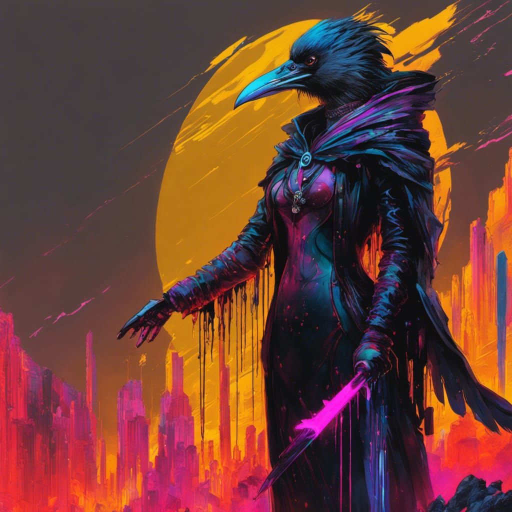 A Modern Morrigan  by @Tweeter McTweetTweet