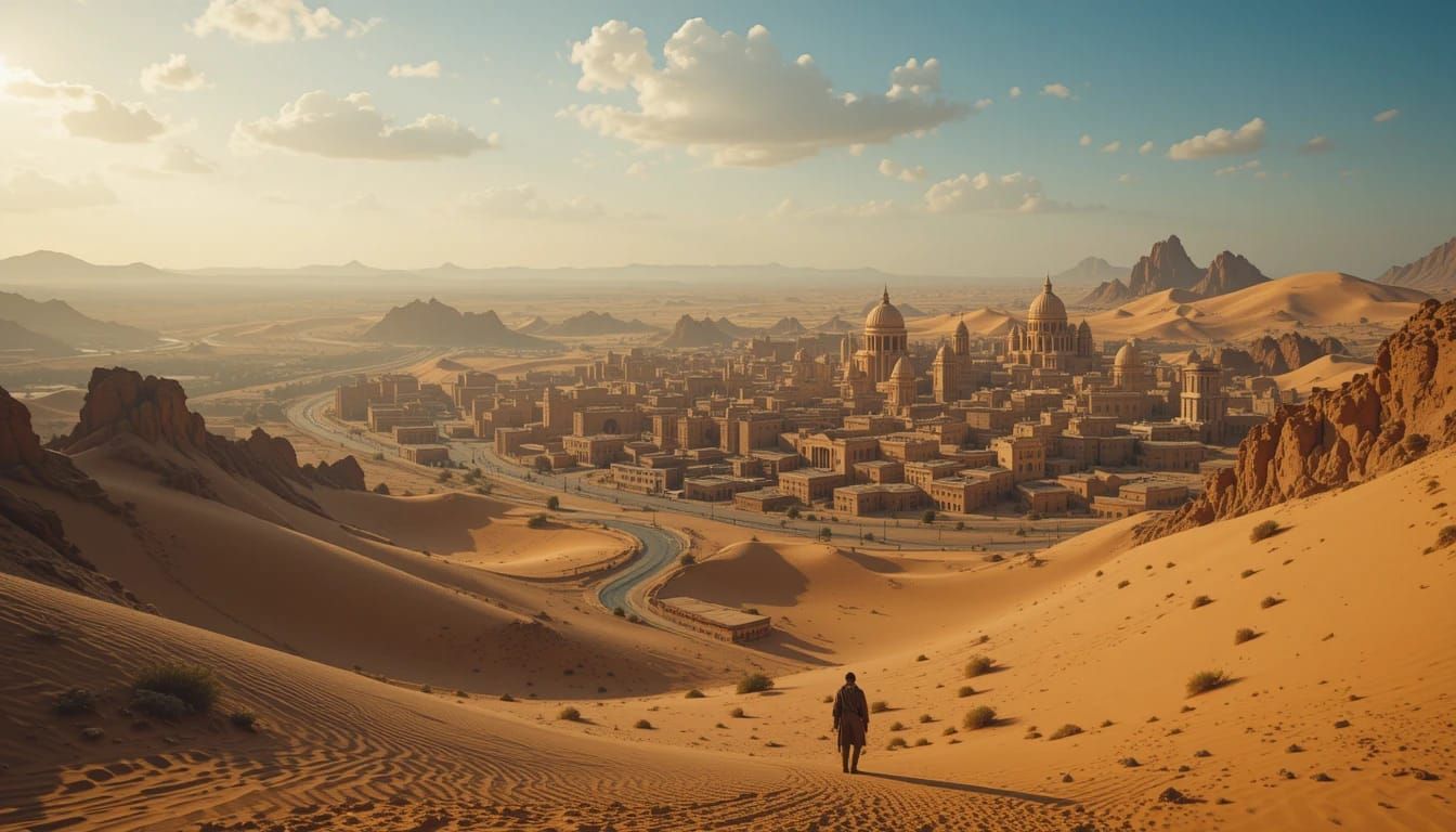 Visitor To The Desert City