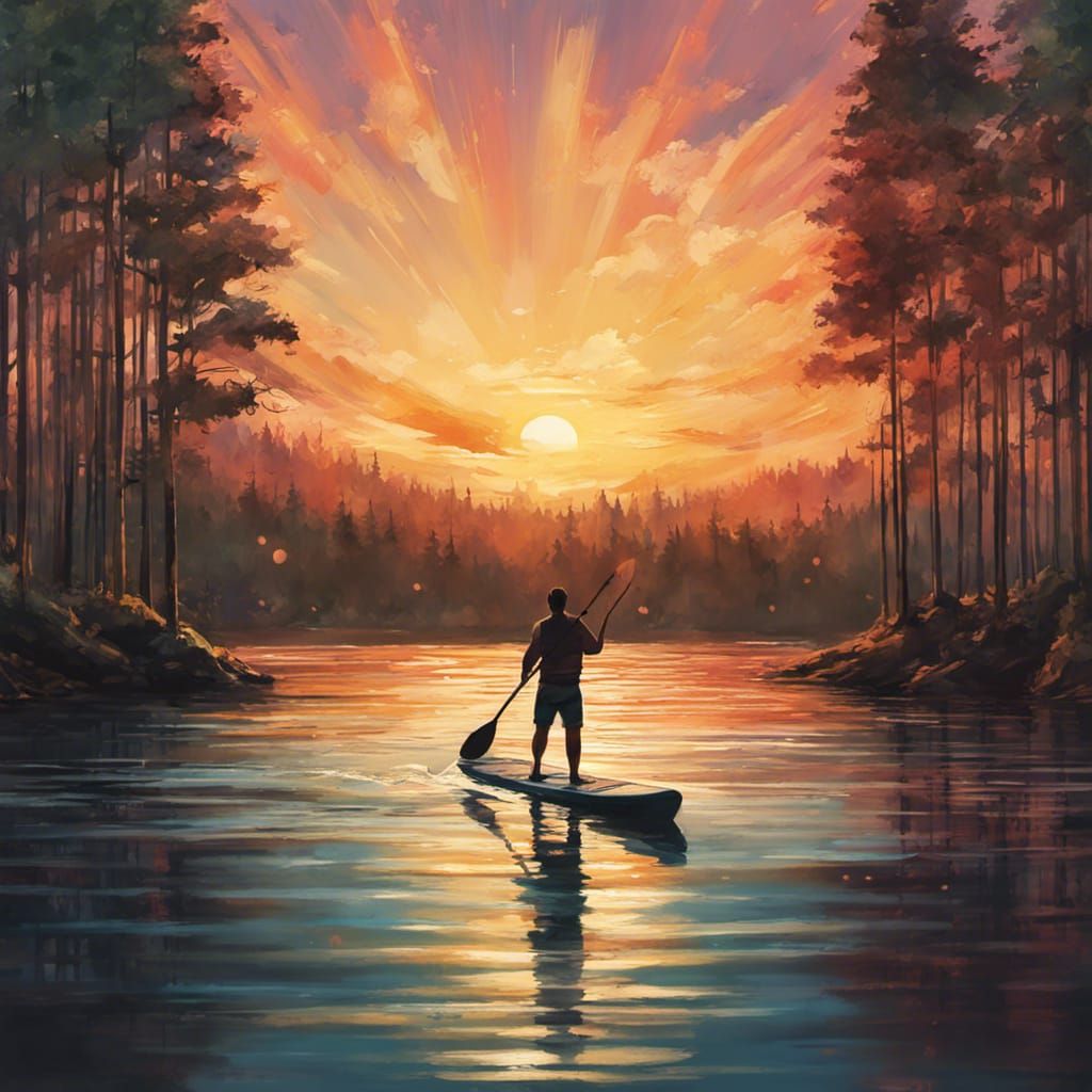 paddle away into the sunset!  by @Monster SUP