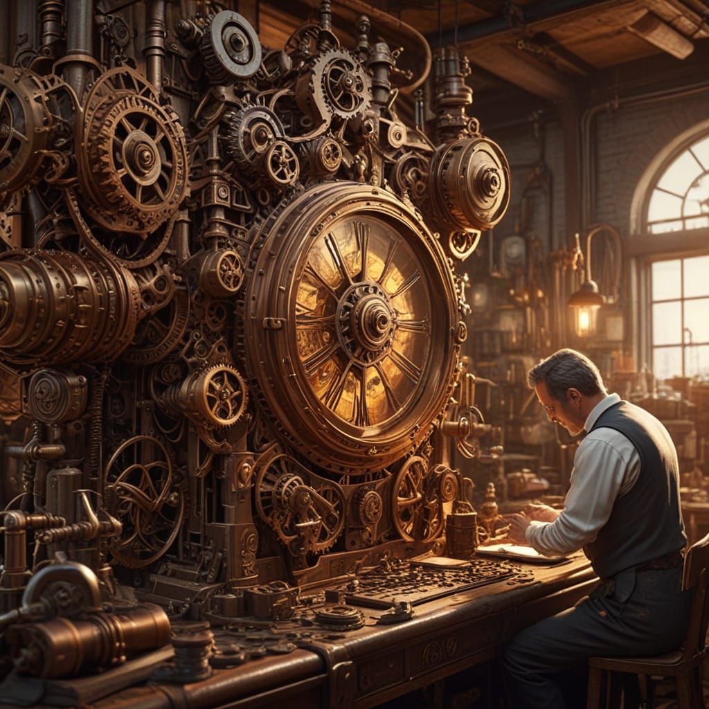 Steampunk Gear Maker  by @JollyNewt