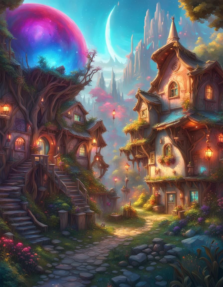Fairy Village   by @Emma
