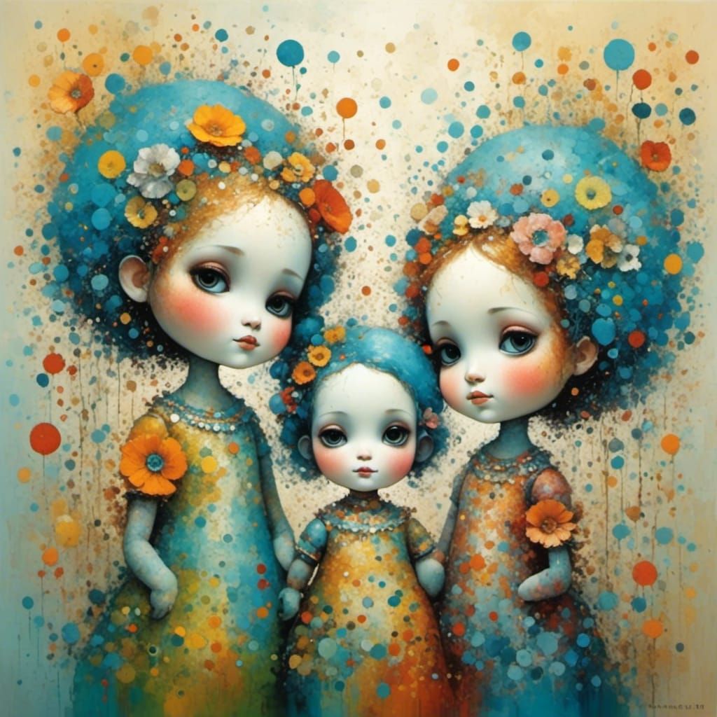 lost <lora:Dolce doll:1.0> friendship misty surreal byBagshaw, Chevrier, Lou Xaz, Ferri, Minguez