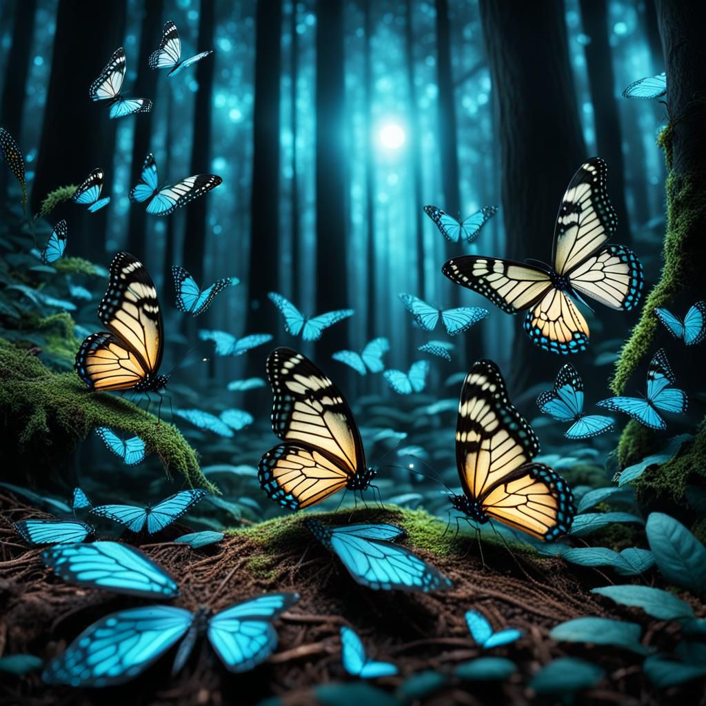 butterflies - AI Generated Artwork - NightCafe Creator