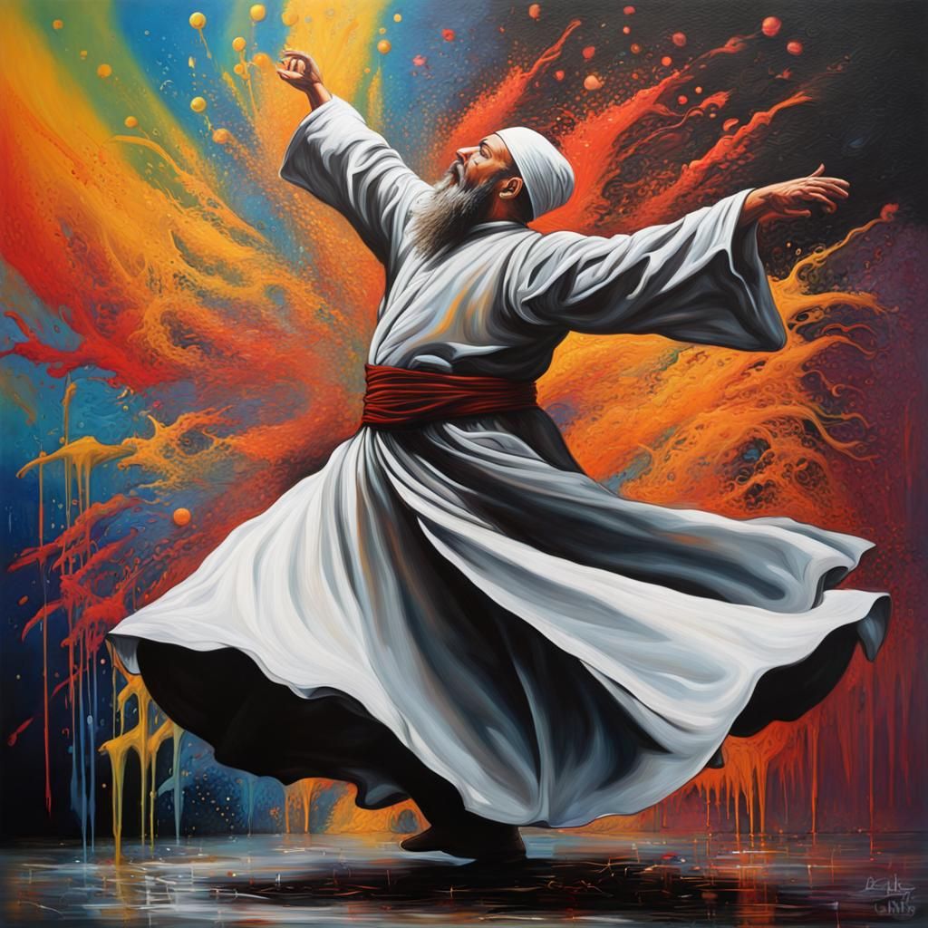 whirling dervish, fantastical,intricate quality ,photorealis...