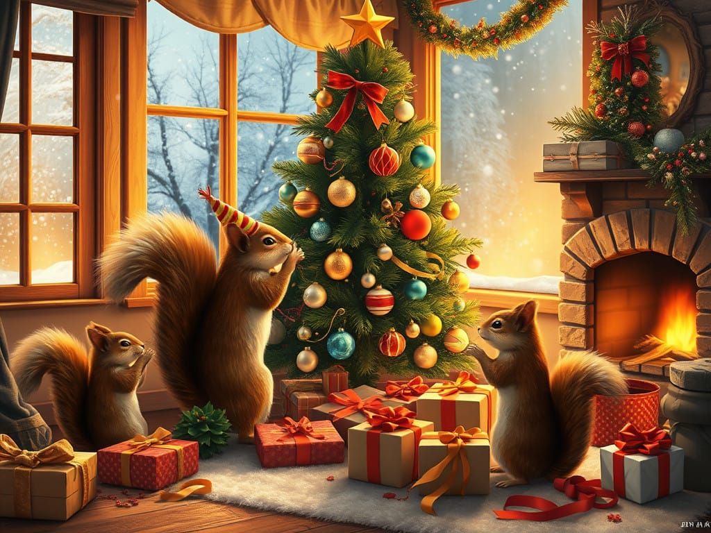 squirrel family   by @dai suki