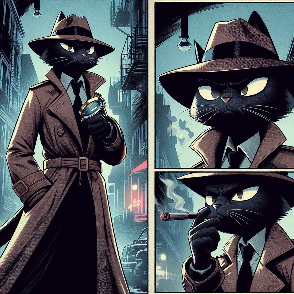 Kitten detective on the case