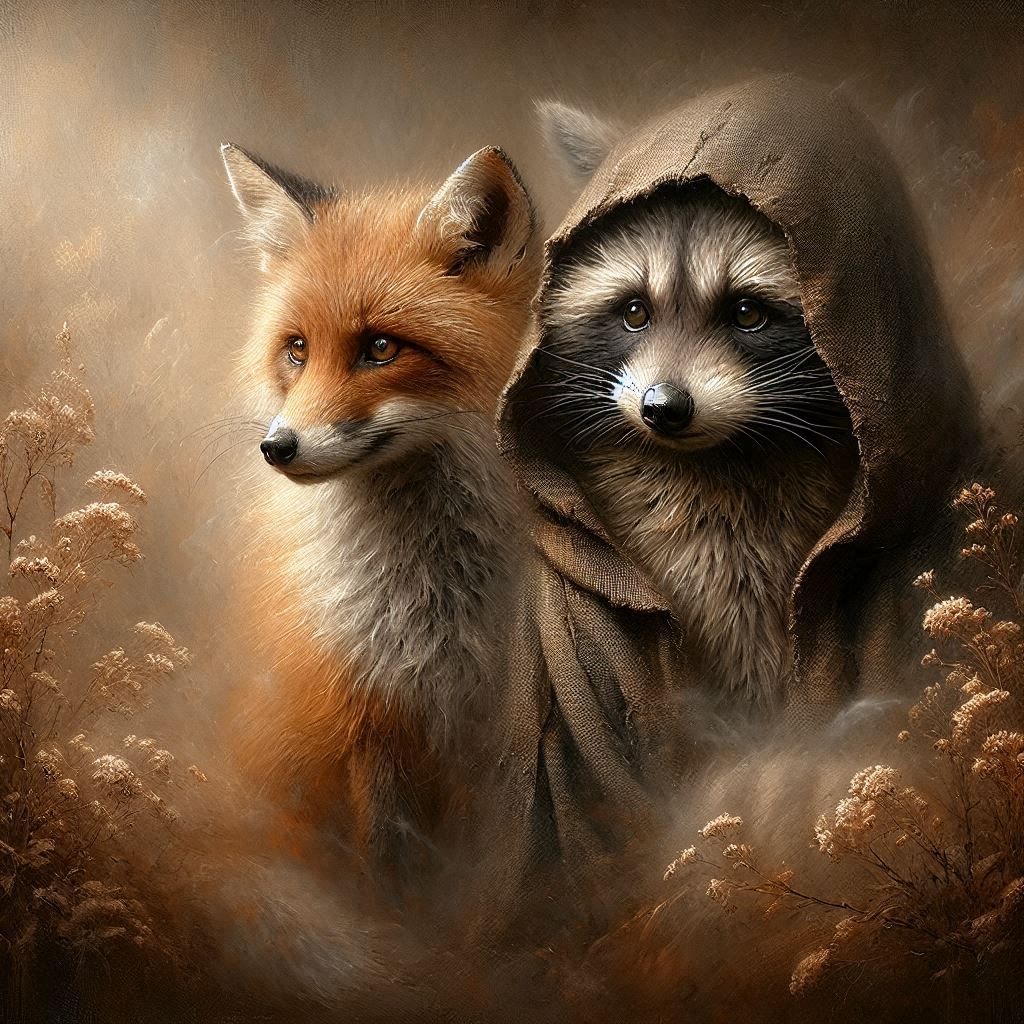 The Racoon and his friend 😜😜🙏