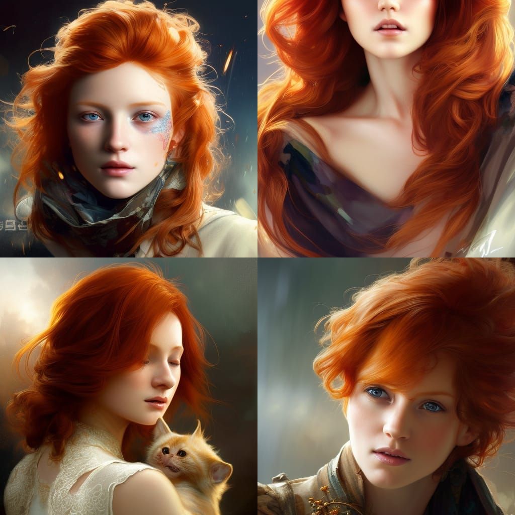 Ginger haired - AI Generated Artwork - NightCafe Creator