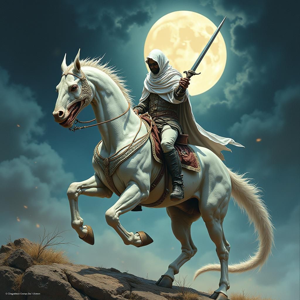 Lizard stallion white knight