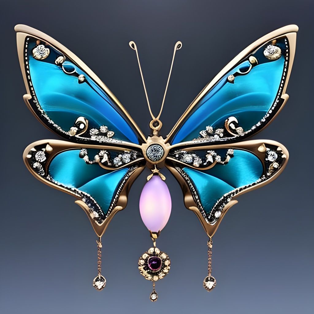 jeweled butterfly  by @Venus Vesuvius