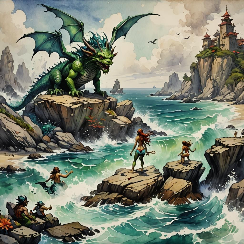 "Where are they?" "Sail! Sail, goblins and don't let orcs catch up with us!"