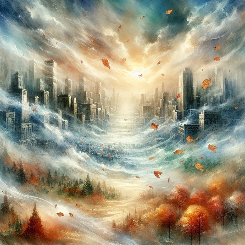 Outono chegando a cidade