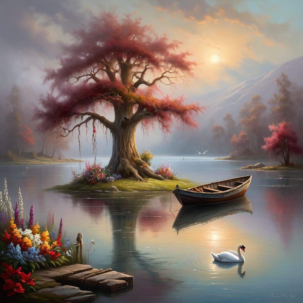 Stability Matrix Series - A Swan gracefully swims on the lake