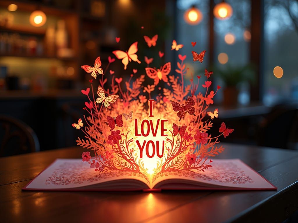Valentine's Day Cards
A folding pop-up card that, when opened, pops out paper elements and the inscription ...  by @undefined
