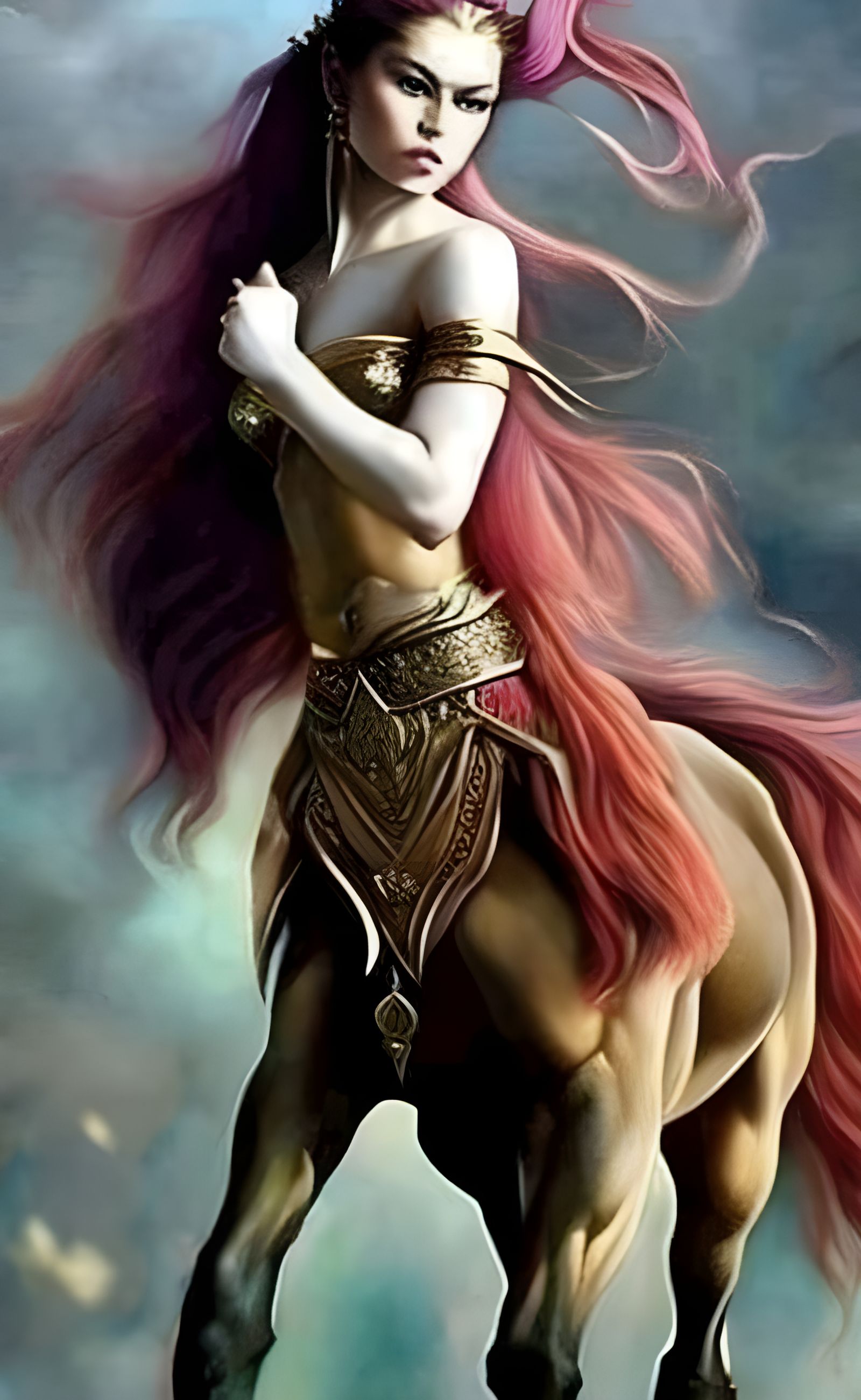 Belladria - the Beautiful Warrior Centaur  by @KLP-Magick