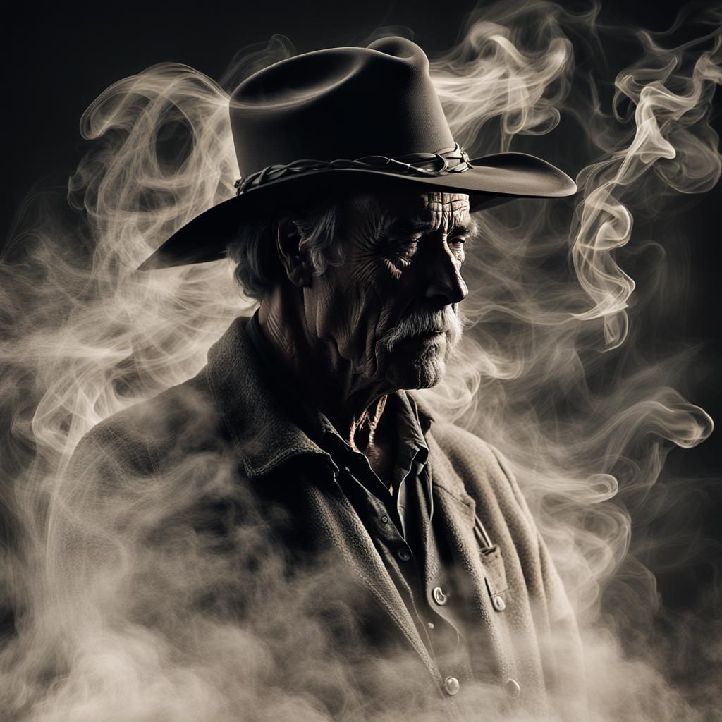 Portrait of a cowboy  by @rrruss