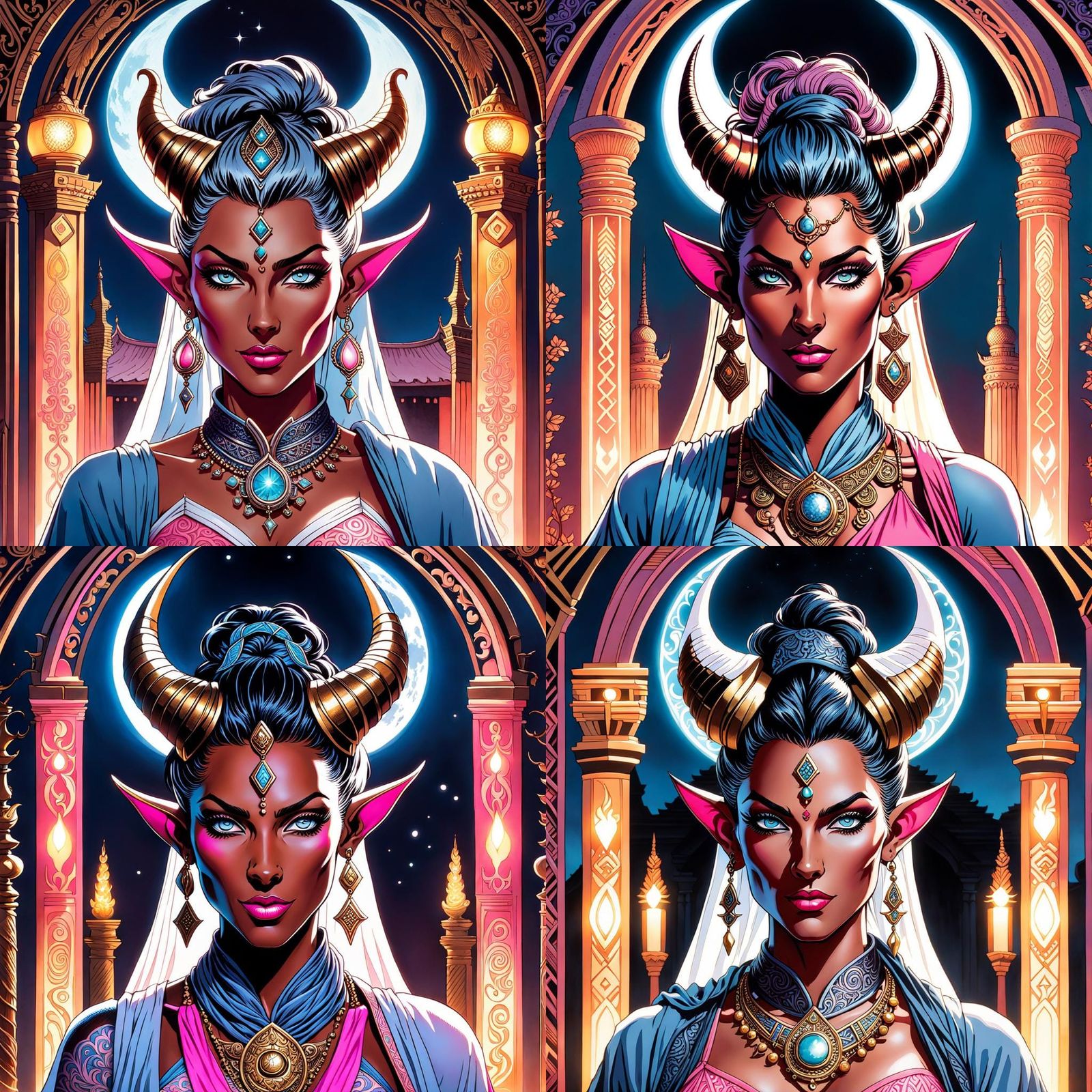 Tiefling Gypsy - AI Generated Artwork - NightCafe Creator