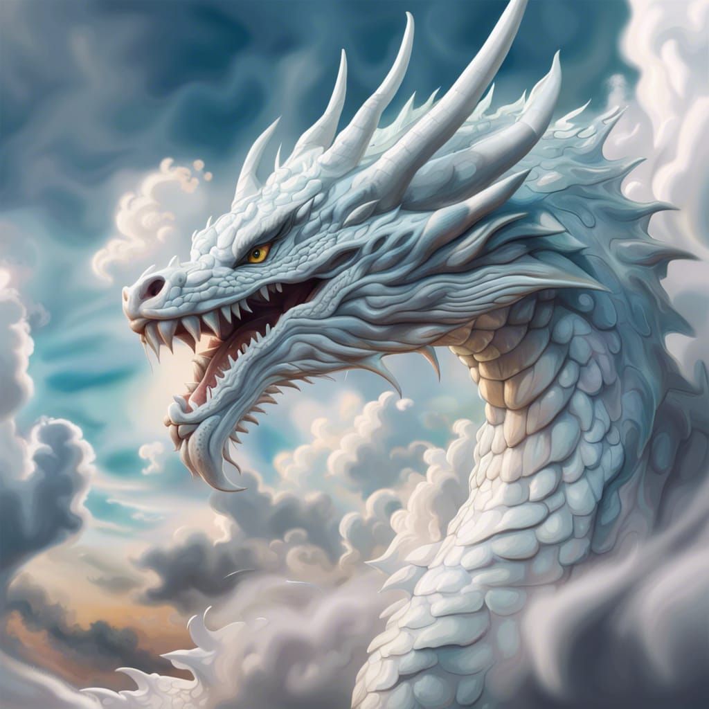 Ghost Dragon - AI Generated Artwork - NightCafe Creator