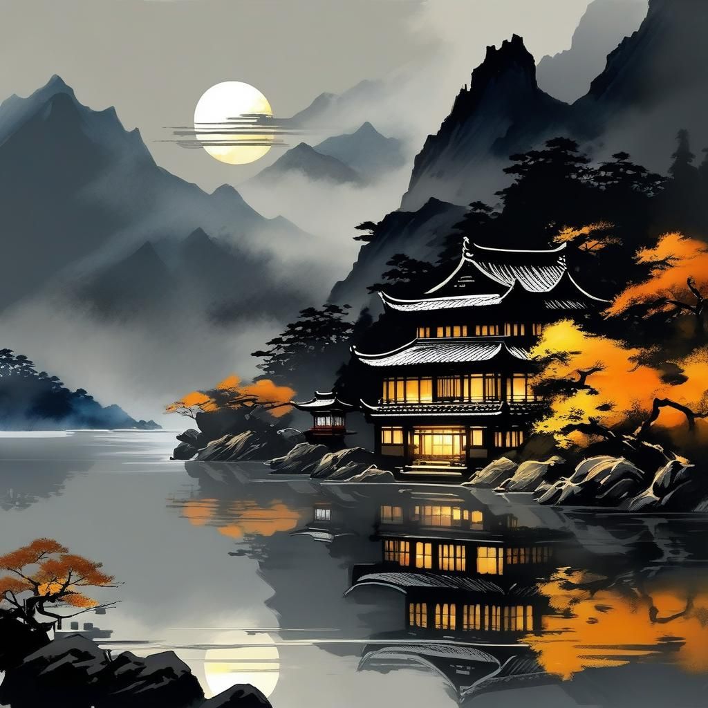 the house at the lake  by @Gerda Salvrana