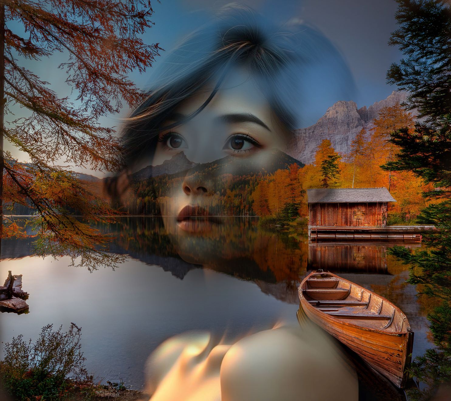 A image of a young, light-skinned woman