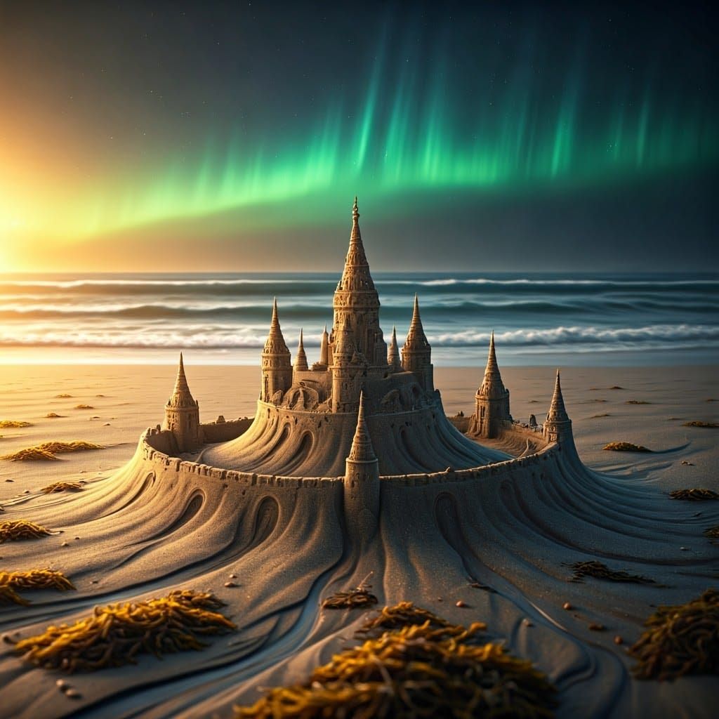 Castillo de arena boreal  by @maria camila uribe bermudez