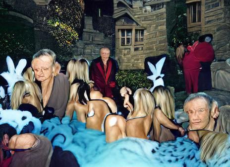 Hugh Hefner at The Playboy Mansion