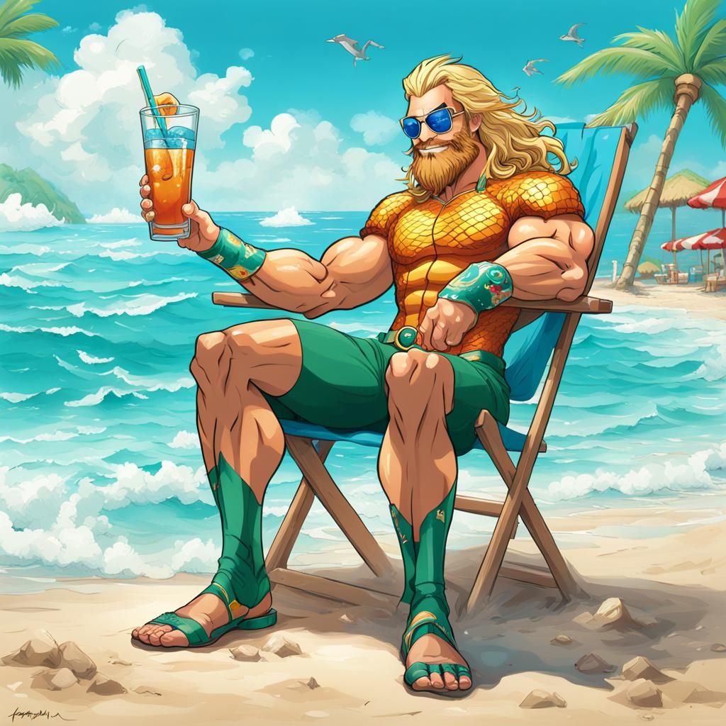 Aquaman in Cancun  by @Quetzalcoatzy