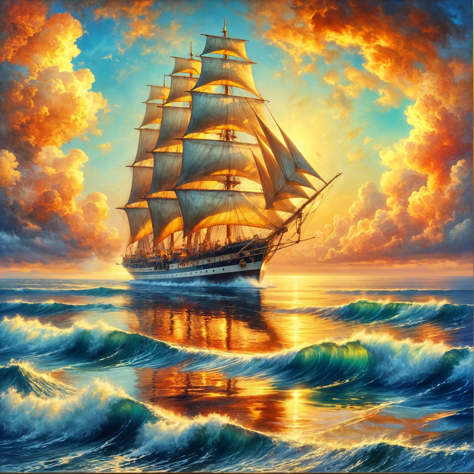 Golden Sails  by @Oblique Lens