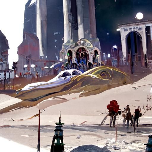 City on the moon