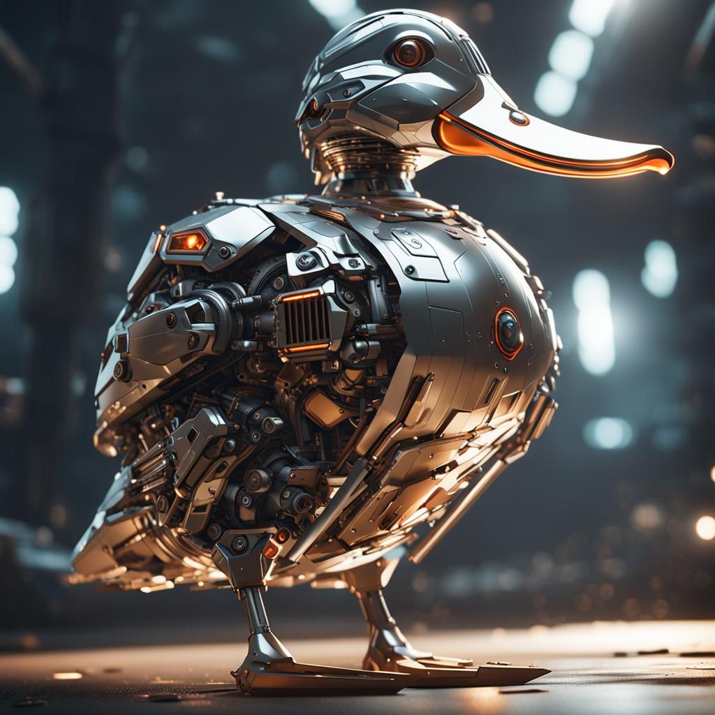 The Mecha Duck AI Generated Artwork NightCafe Creator