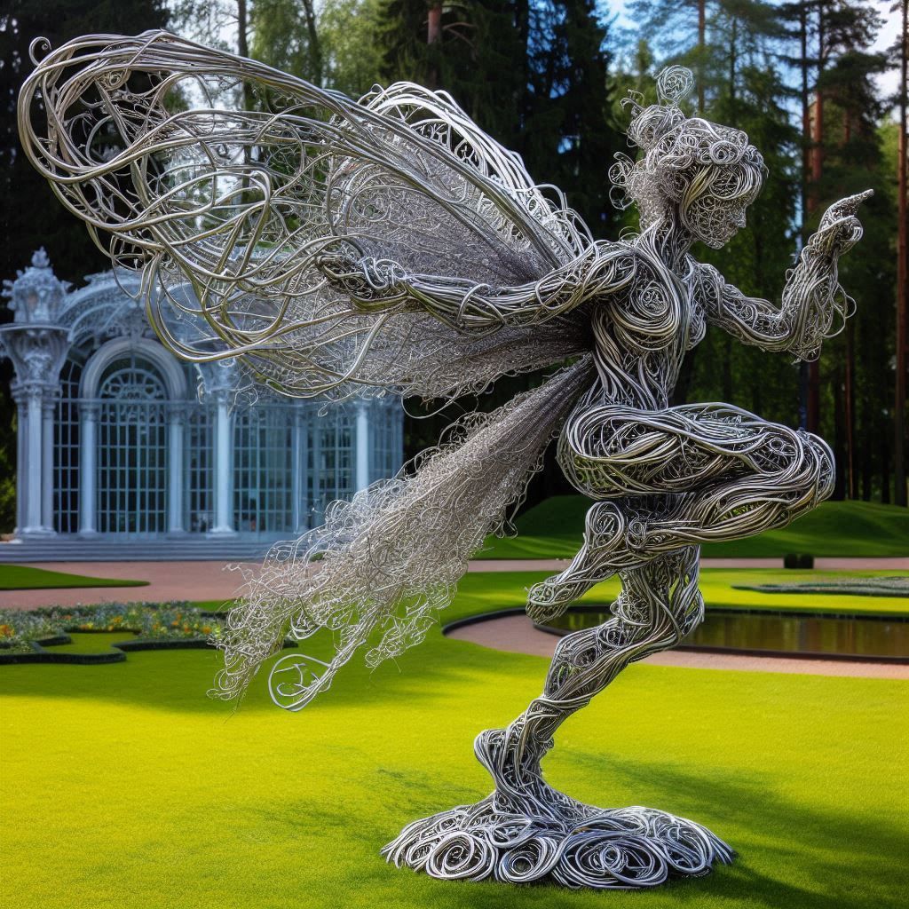 Wire Fairy Sculpture