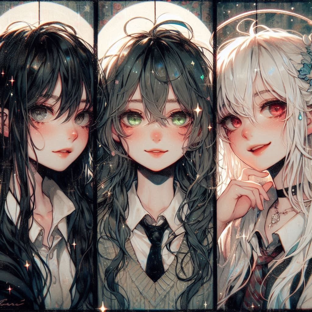 Minnie, Ruri, and Maeve