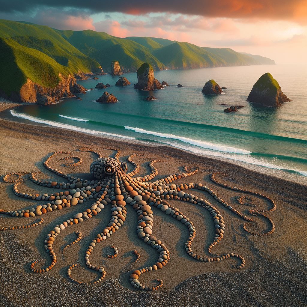 Land art - Kraken