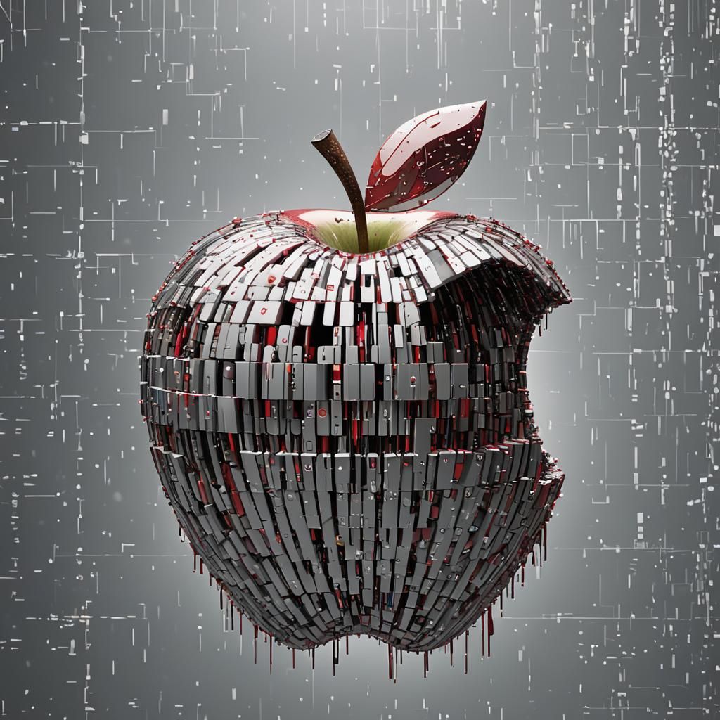 binary apple  by @NZ9074