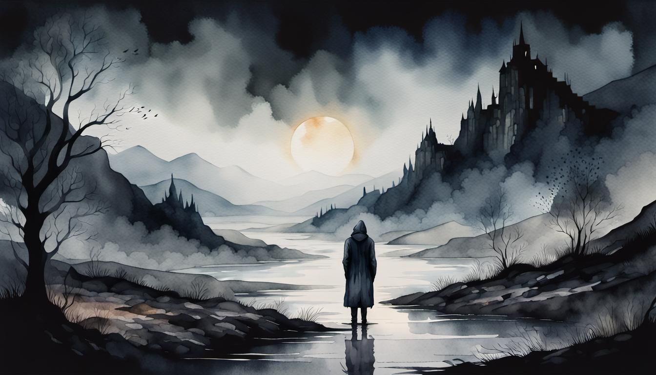 A Sad Mysterious Figure  by @Jack-Mike