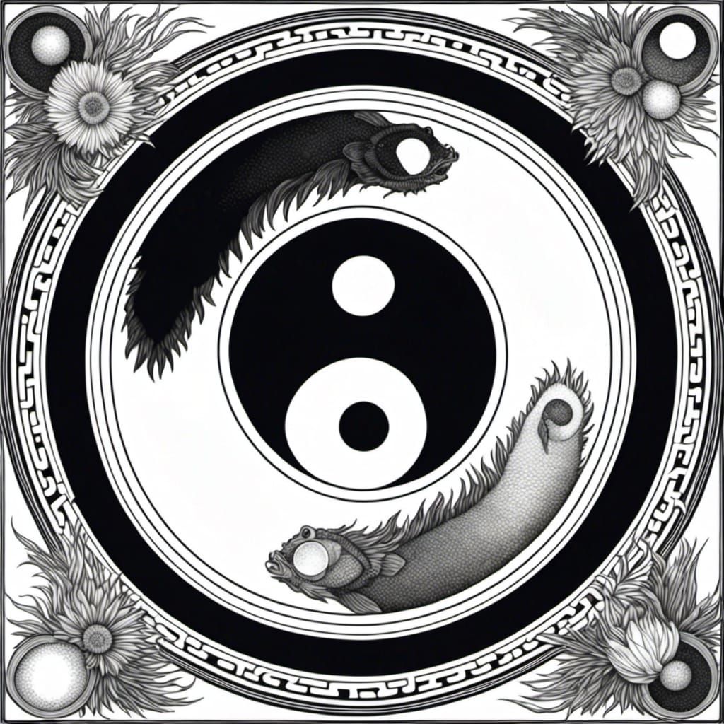 Tri-Color Yin Yang Symbol