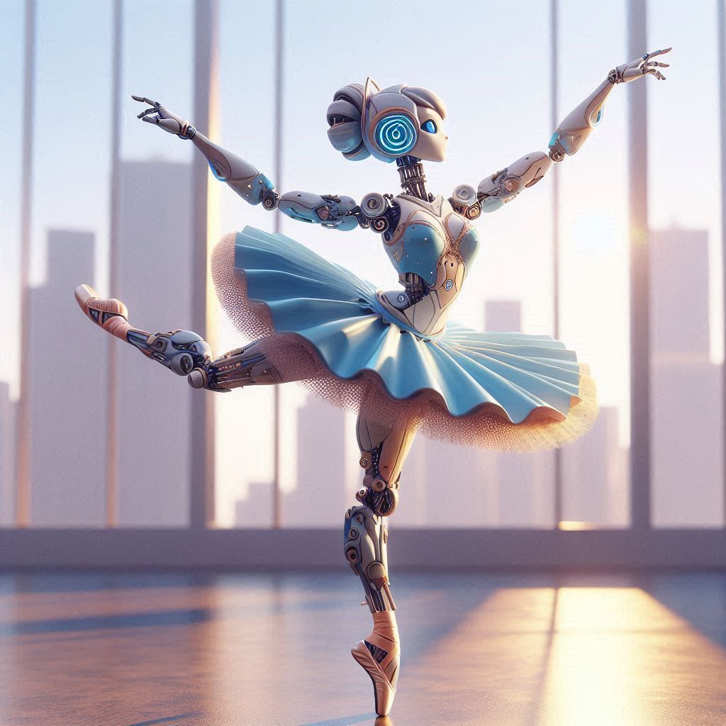 the ballerina robot learning ballet