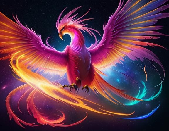 Phoenix Rising 5 - AI Generated Artwork - NightCafe Creator